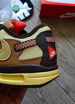 Топовые кроссовки nike air max 1 travis scott cactus jack baroque brown3 фото