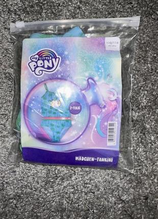 Красивый купальник на девочку, my little pony, р. 110-116 (4-6р)
