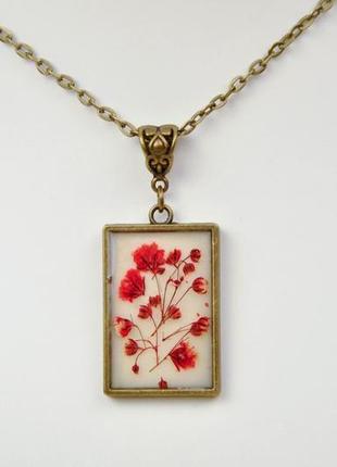 Кулон с цветами. подвеска с цветами