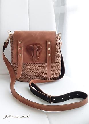 Сумка з дизайнерським тисненням