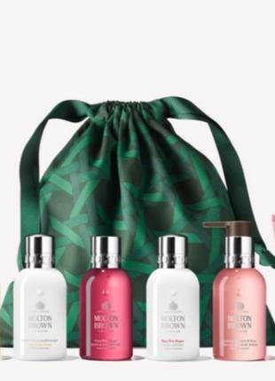 Molton brown london,unisex элитный парфюмированный набор/лосьон+ кондиционер-маска, сандал +кокос1 фото