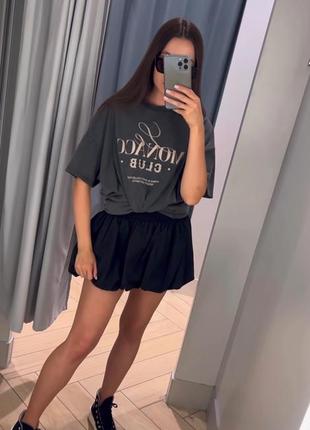 Платье bubble платье баббл платье h&m hm s 36 m 38 черное, молочное2 фото