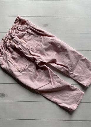 Детские розовые брюки джинсы zara h&m next2 фото
