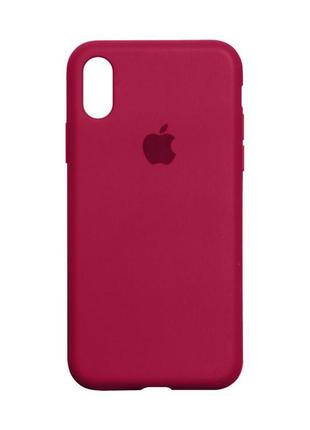 Чехол original full size для apple iphone xs max rose red
