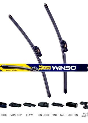 Комплект дворников для peugeot 1007 2005 - 2009р. 600/450мм безкаркасные дворники для стекла пежо 1007