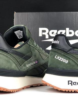 Кроссовки and reebok lx2200 темно зеленые
