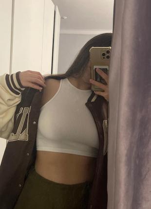 Белый топ женский размер м