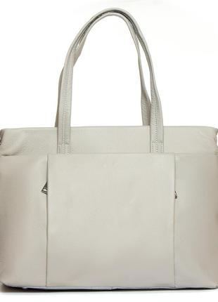 Сумка жіноча з довгими ручками колір хаки alex rai сумка з натуральної шкіри сумка на два відділення8 фото