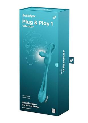 Мультивибратор satisfyer plug & play 1, для нее и для него, 2 мотора 8