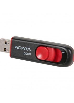 Flash a-data usb 2.0 c008 16gb black/red3 фото
