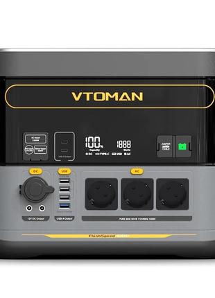 Портативная электростанция vtoman flashspeed ​​f1000 – 828wh | 1000w | функция ups, ибп