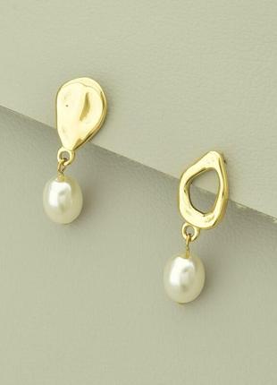 Серьги 'xuping' майорка (позолота 18к (лимонная))