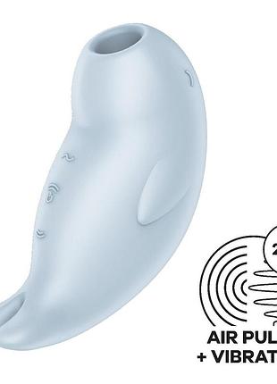 Вакуумный клиторальный стимулятор с вибрацией satisfyer seal you soon