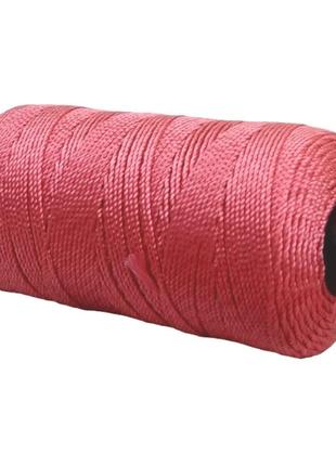 Пряжа нить для вязания шляп, сумок, обуви ice silk ледяной шелк №34 цвет малиновый толщина 1,5мм 100 гр