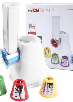 Электрическая овощерезка многофункциональная 5 насадок clatronic ме (3604)