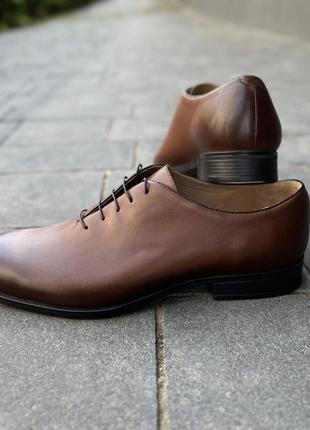 Руді шкіряні туфлі ikos 39 - 45 розмір