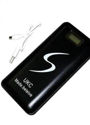 Мобільне заряджання power bank з екраном і ліхтариком 30000/9600mah ukc