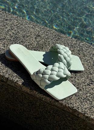 Шлепанцы женские / мюли косичка