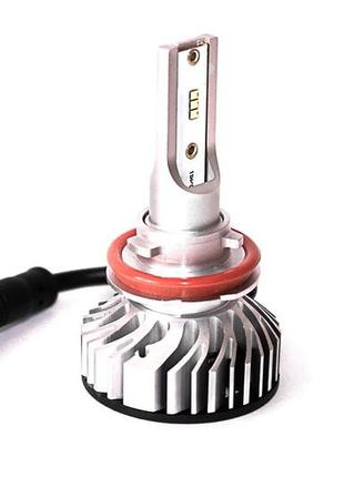 Комплект led ламп alllight f2 h11 50 w 6500 k 7000 lm з вентиляторами (philips technology)