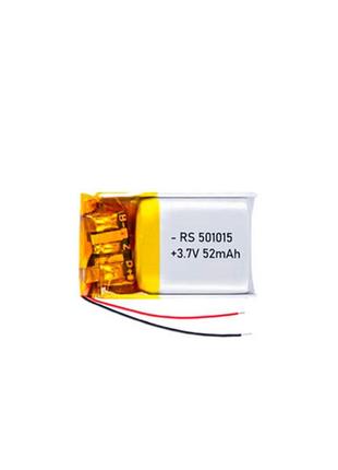 Акумулятор 501015 li-pol 3.7в 52мач для mp3 bluetooth навушників гарнітур