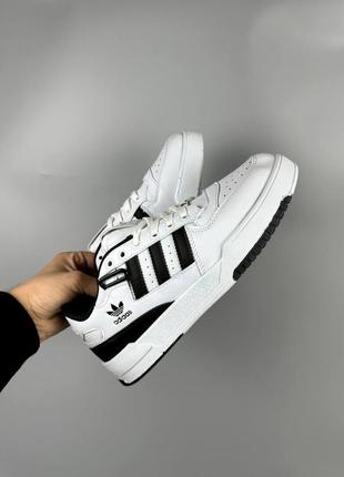 Adidas forum low white black4 фото