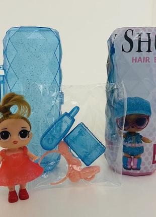 Кукла лол, lol,сюрпризы, 8 шт, с волосами,брызг водой, подвиж руки/ноги, 3 вида