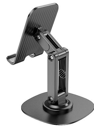 Держатель для телефона hoco winner dual-axis rotating desktop stand hd6 черный