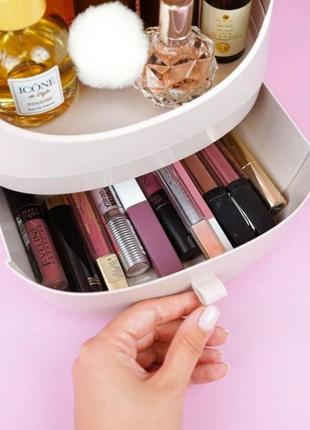 Органайзер для косметики 2 ячейки с ручкой gt-046