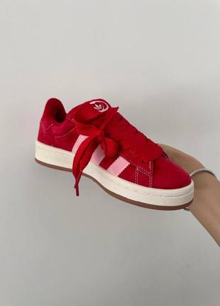 Кроссовки женские в стиле adidas campus 
scarlet pink 2.0 premium8 фото