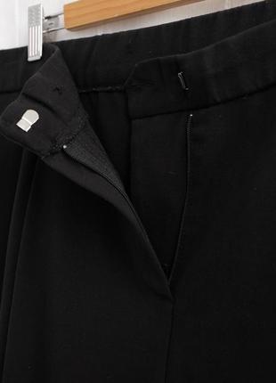 Чорні брюки з защипами розмір xxl6 фото