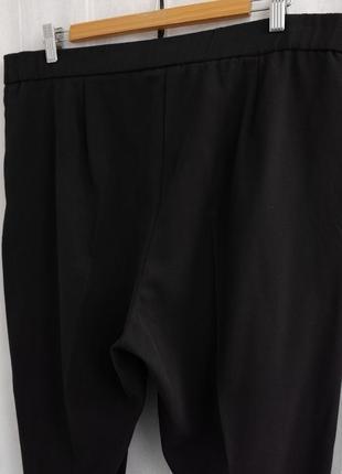 Чорні брюки з защипами розмір xxl5 фото