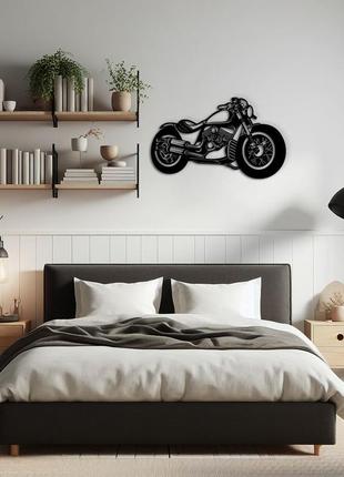Деревянный декор для дома, декоративное панно на стену "быстрый мотоцикл", картина...