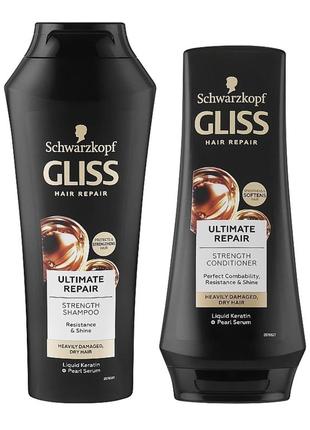 Набір з шампуні та бальзаму gliss