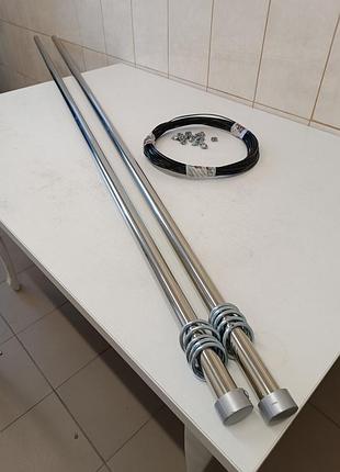 Труби сушарка з кільцями з ручним регулюванням ширини d30мм, 1м, 10 кілець