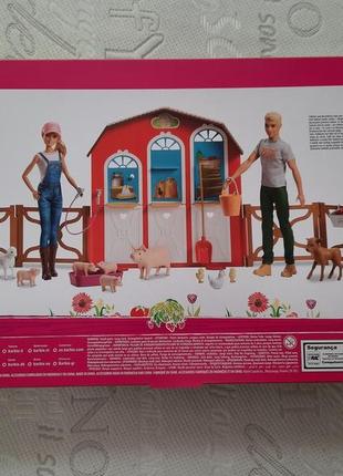 Ігровий набір ферма барбі та кен barbie