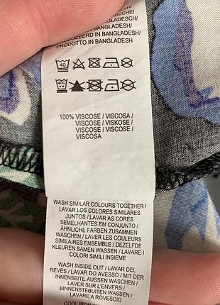 Ніжно голуба сукня квітчаста віскоза плаття розмір м8 фото