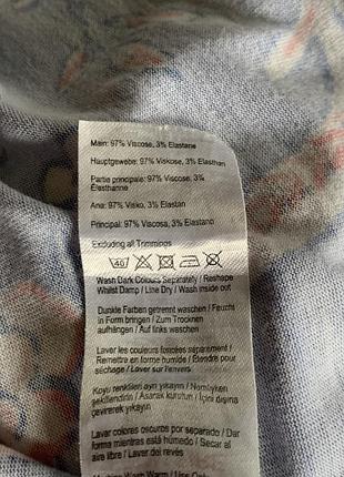 Ніжно голуба сукня квітчаста віскоза плаття розмір м7 фото