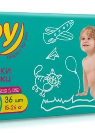 Подгузники трусики joy 6