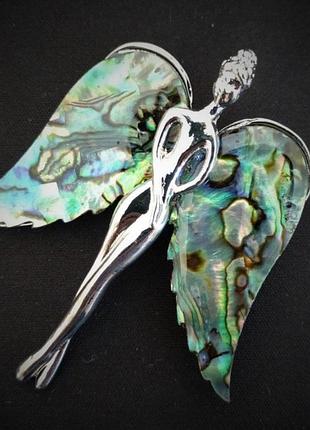 Брошь кулон ангел халиотис