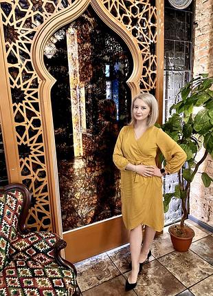 Платье на запах м,l для беременной подойдет на любой сорчок