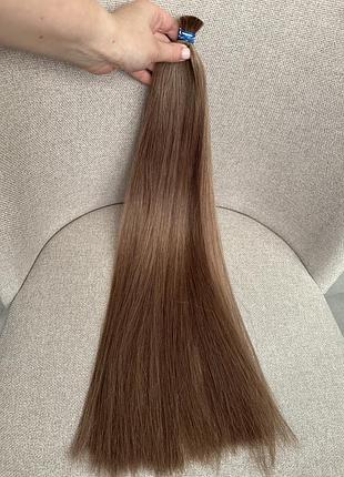 Натуральне русые волосы для наращивания