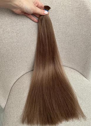 Натуральне русые волосы для наращивания