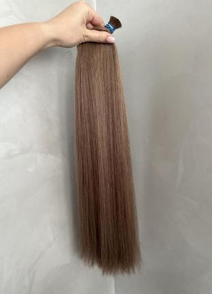 Натуральне русые волосы для наращивания