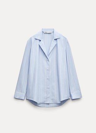 Сорочка в смужку zara woman collection