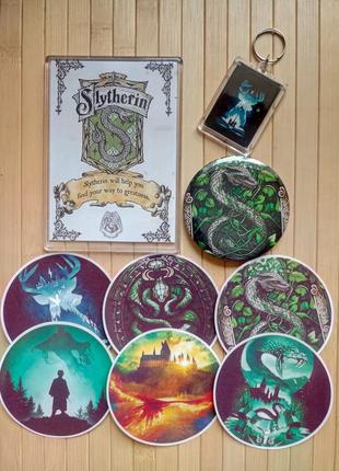 Набор slytherin garry potter гаррі поттер з 4 предметів 15934