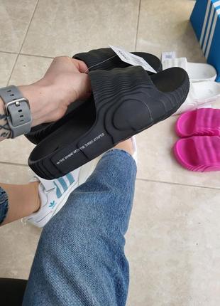 Adidas adilette 22 slide black ❤️36рр-45рр❤️ шльопанці адідас чорні, шлепанцы адидас черные