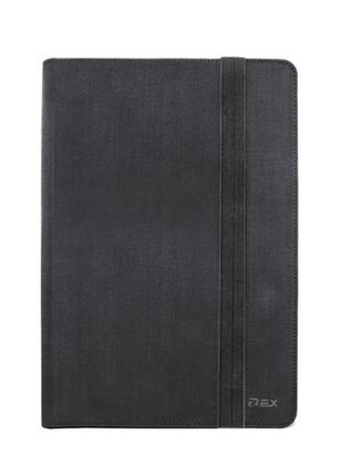 Чохол для планшета 10" d-lex, жакард, майстертв.замша, велвет, чорний.(29*20.2*2 см) lxtc-2010-bk1 фото