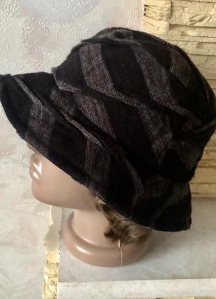 Текстильні капелюхи панами — чорний сірий у двох відтінках9 фото