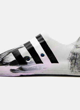 Кроссовки adidas adifom superstar gray black белые серым женские / мужские с5 фото