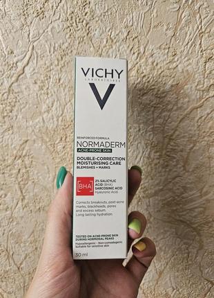Флюид для лица vichy normaderm двойного действия для жирной склонной к недостаткам кожи, 30 мл